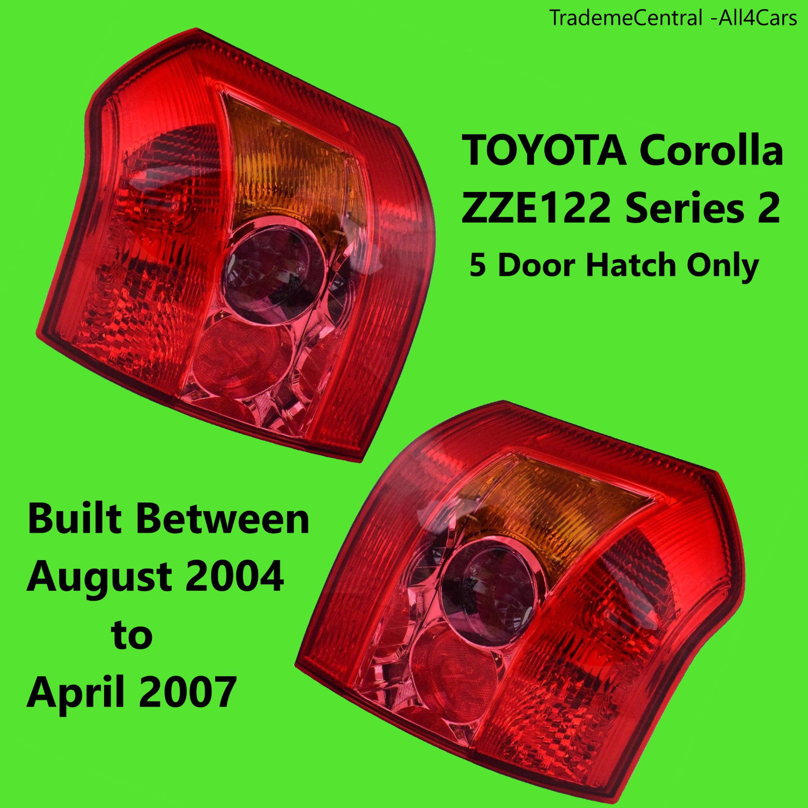 Fits 11-12 TOYOTA COROLLA TAIL LIGHT//LAMP  Passenger Right Only